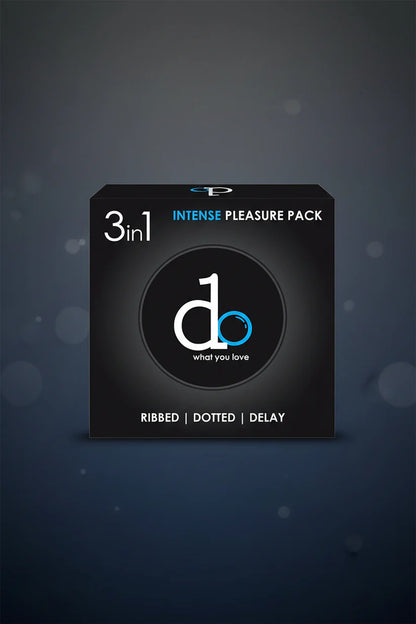 DO 3 in 1 Condoms Pack - 6 x 3 Ribbed Dotted Delay Condoms